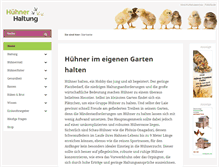 Tablet Screenshot of huehner-haltung.de